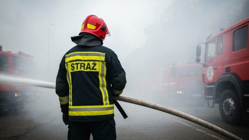 Groźny pożar w Radlinie: Służby uratowały mieszkańców przed tragedią
