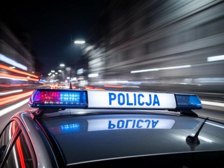 Pijany kierowca bez prawa jazdy zatrzymany w Wodzisławiu nocą na Jastrzębskiej
