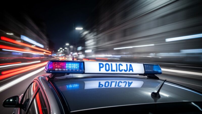 Pijany kierowca bez prawa jazdy zatrzymany w Wodzisławiu nocą na Jastrzębskiej