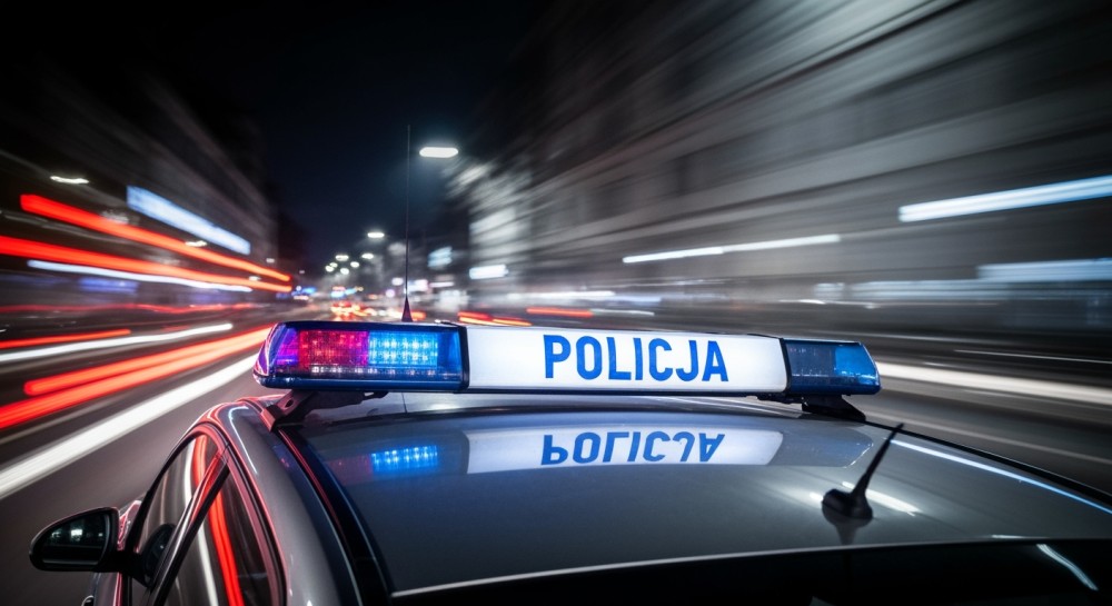 Pijany kierowca bez prawa jazdy zatrzymany w Wodzisławiu nocą na Jastrzębskiej