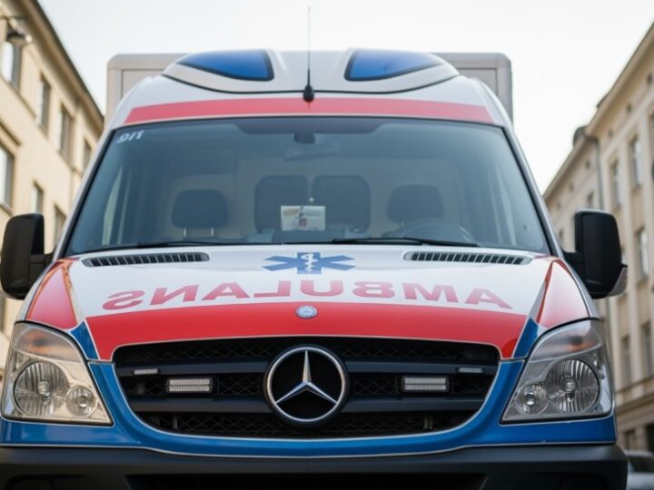 Chwila nieuwagi na rowerze – 70-latek z Turzy Śląskiej w szpitalu po groźnym upadku