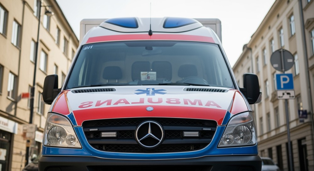 Chwila nieuwagi na rowerze – 70-latek z Turzy Śląskiej w szpitalu po groźnym upadku