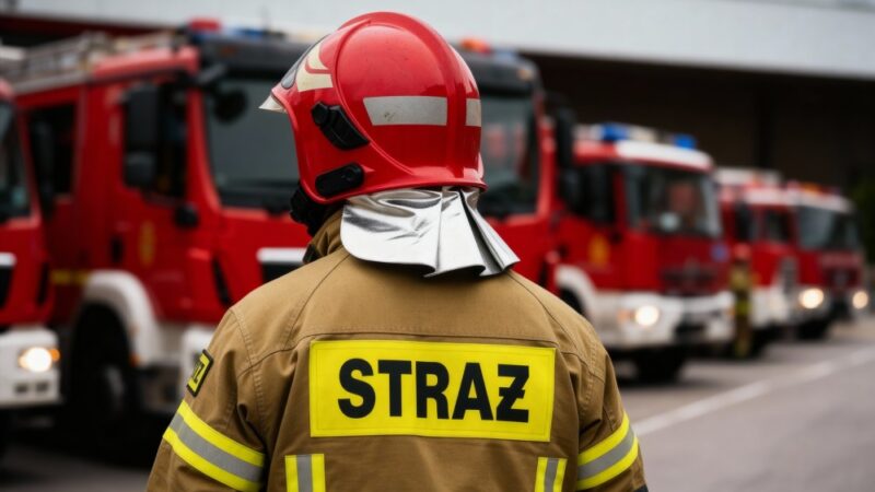 Ćwiczenia OSP Radlin 2: Mistrzowie w podawaniu wody na odległość!