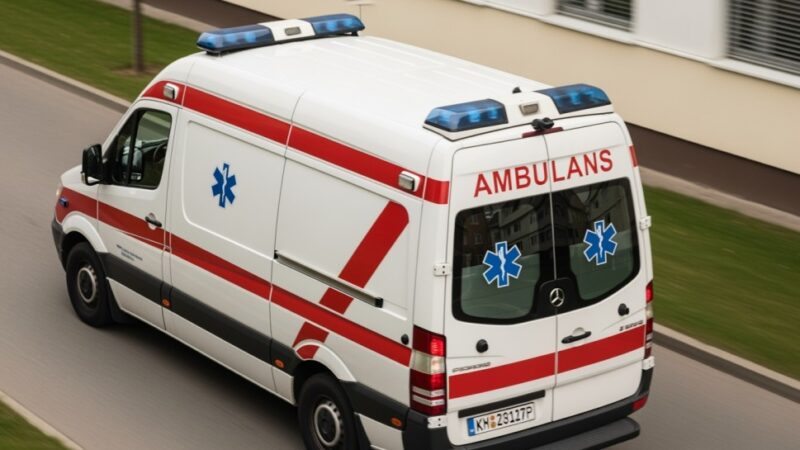 Wypadek na hałdzie w Radlinie: pracownik z poparzeniami, śmigłowiec w akcji