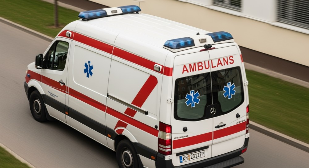 Wypadek na hałdzie w Radlinie: pracownik z poparzeniami, śmigłowiec w akcji