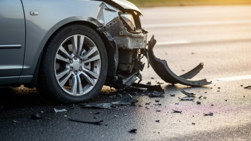 Kierowca zasłabł za kierownicą w Radlinie: tragiczny wypadek z ofiarą śmiertelną