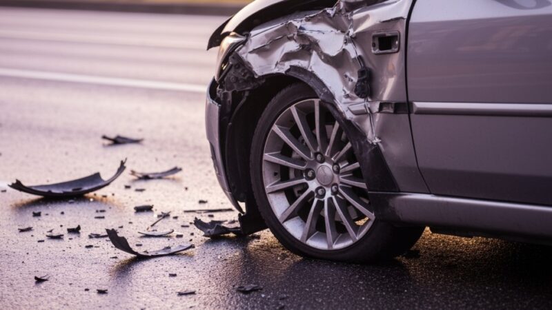 Dramatyczne zderzenie Opla z taksówką w Wodzisławiu Śląskim paraliżuje DK78