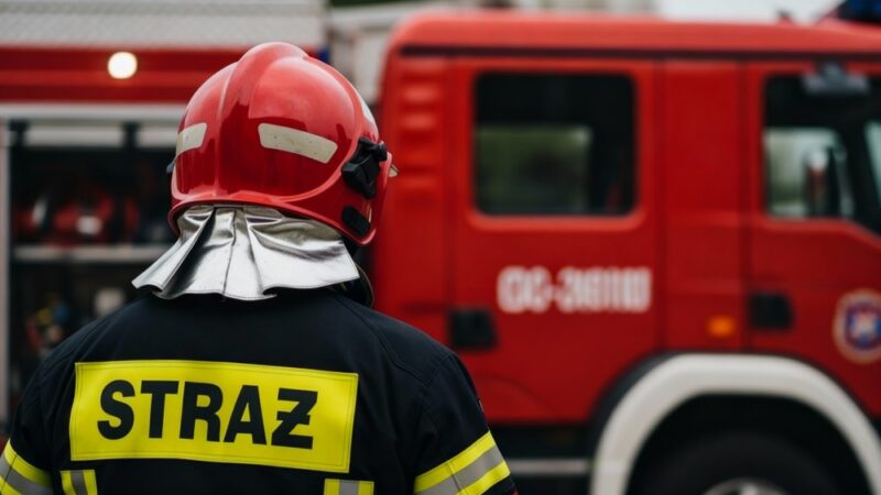 Ekstremalne wyzwania: Strażacy w akcji podczas ćwiczeń ratownictwa wysokościowego w Wodzisławiu