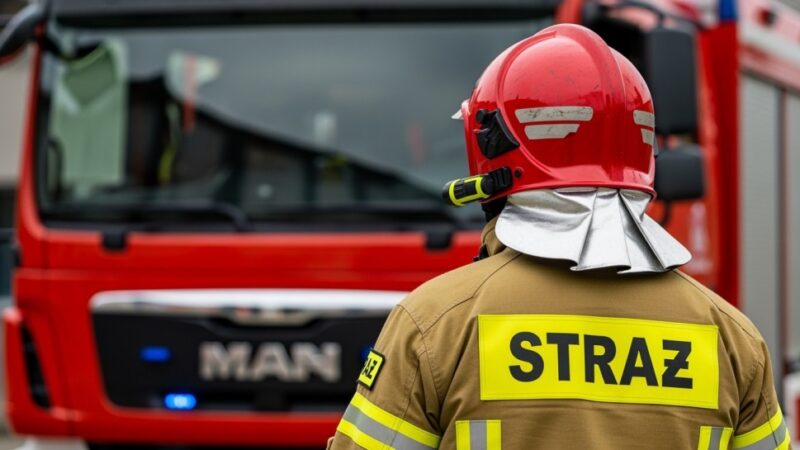 Akcja gaśnicza w Pszowie: Zabezpieczenie rejonu Rydułtowy w gotowości