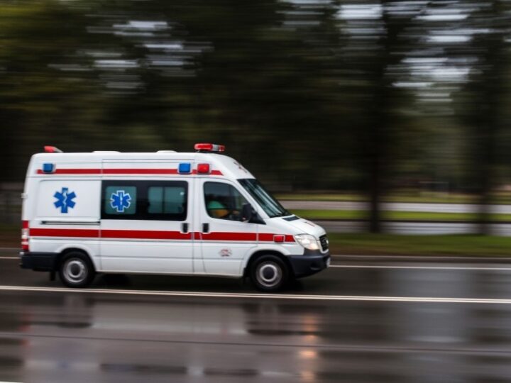 Mundurowi z Wodzisławia uczą dzieci zasad bezpieczeństwa w Mszanie