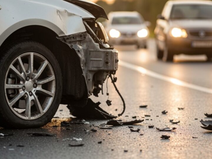 Zderzenie osobówki z ciągnikiem rolniczym w Radlinie – kierująca w szpitalu