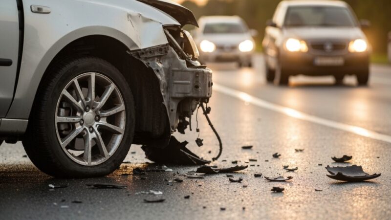 Zderzenie osobówki z ciągnikiem rolniczym w Radlinie – kierująca w szpitalu
