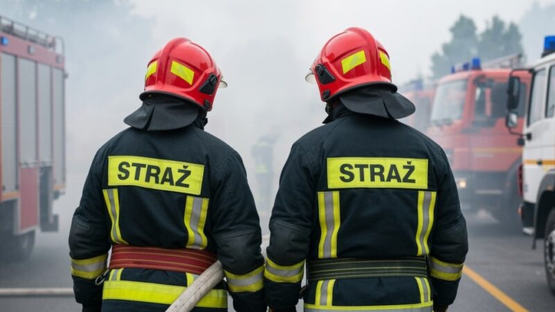 Pożar altany w Rydułtowach: Szybka akcja ratunkowa zapobiegła tragedii