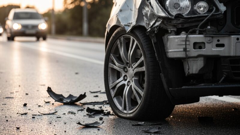 Zasypiając za kierownicą: groźny wypadek na A1 wstrząsnął kierowcami