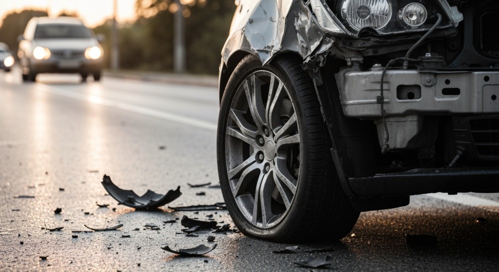 Zasypiając za kierownicą: groźny wypadek na A1 wstrząsnął kierowcami