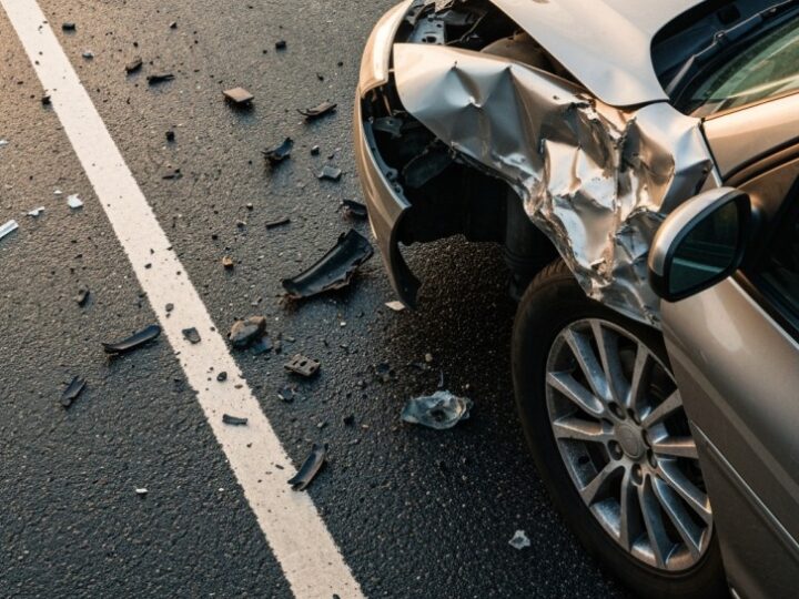 Tragedia na drodze: kierowca zginął w pożarze samochodu