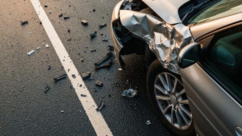 Tragedia na drodze: kierowca zginął w pożarze samochodu